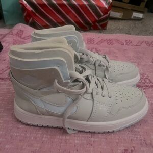 New Jordan Hi tops blue/grey size 6